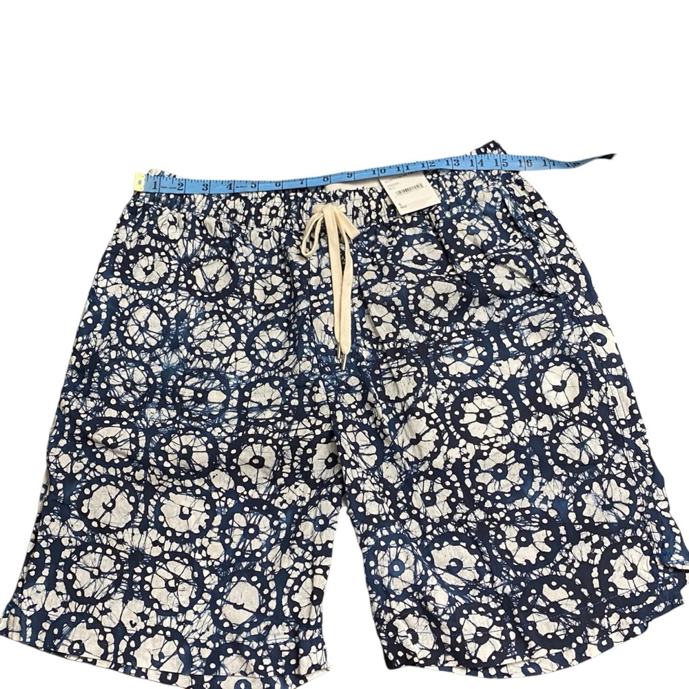Corridor NYC Drawstring Shorts Mens Unisex Size S Blue Navy Cotton Drawcord NEW - Picture 9 of 12